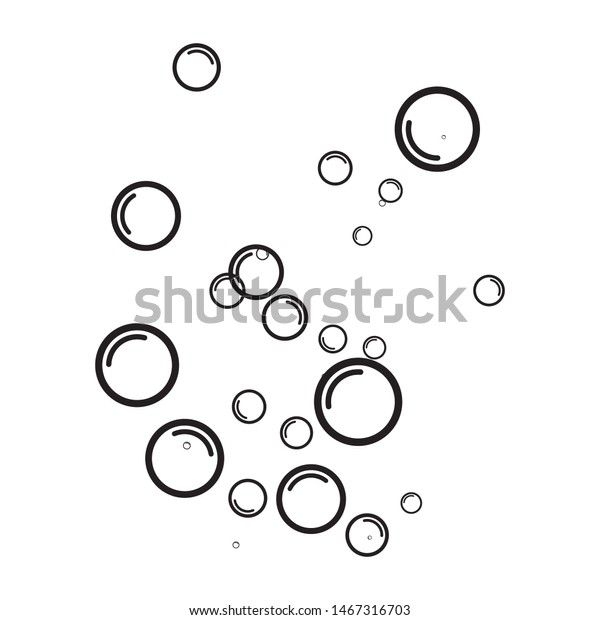 Bubble Water Vector Illustration Design Template Stock Vector (Royalty ...