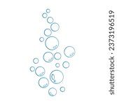 Bubble water vector illustration logo
