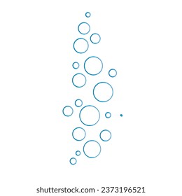 Bubble water vector illustration logo
