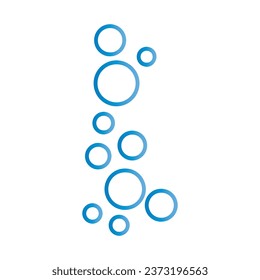 Bubble water vector illustration logo