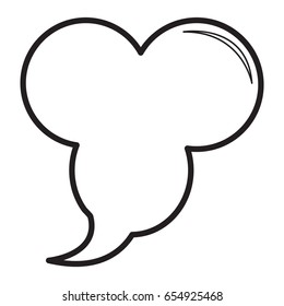bubble words icon outline