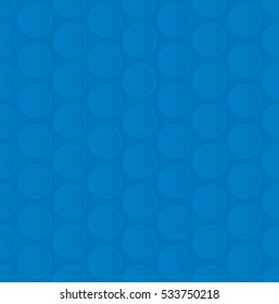 Bubble Wrap. Blue Neutral Seamless Pattern for Modern Design in Flat Style. Tileable Geometric Vector Background.