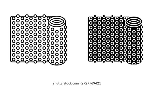 Bubble wrap icon graphic design. Vector icon illustrations