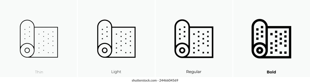 bubble wrap icon. Thin, Light Regular And Bold style design isolated on white background