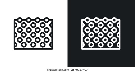 Bubble wrap icons set vectors on white background.