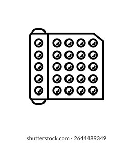 Bubble wrap outline set sign