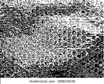 Bubble Wrap Pattern Black Vector