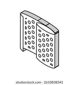 bubble wrap plastic isometric icon vector. bubble wrap plastic sign. isolated symbol illustration