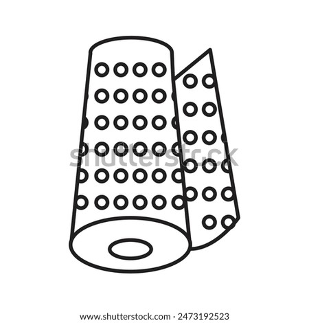 Bubble Wrap Protection Icon Ideal for Packaging and Shipping Safety