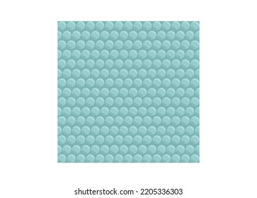 Bubble wrap sheet. Simple flat illustration.
