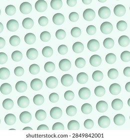 Bubble wrap texture in mint pastel bubble plastic.