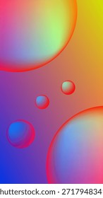 Burbuja con el fondo abstracto azul amarillo de la malla del gradiente agradable para el Fondo de pantalla de su teléfono elegante
