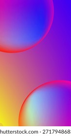 Burbuja con fondo abstracto de malla de gradiente púrpura rojo amarillo agradable para el Fondo de pantalla o el Anuncio de su teléfono inteligente