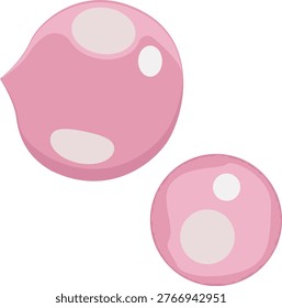 globo de chicle, burbuja de chicle.