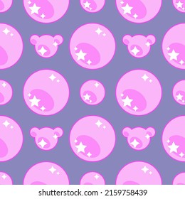 Bubblegum pattern pink cute bubbles 