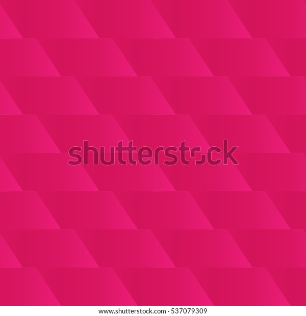 Bubblegum Pink Color Luxury Parallelogram Seamless Stock Vector