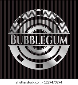 Bubblegum silver shiny badge