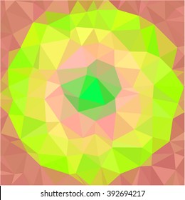 bubblegum yellow circle polygonal background