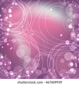 Bubbles abstract pink background.