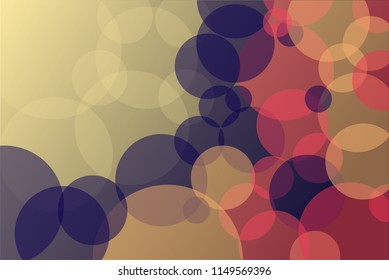 Bubbles background. Minimal geometric design with colorful circles. Vector illustration. Eps 10.