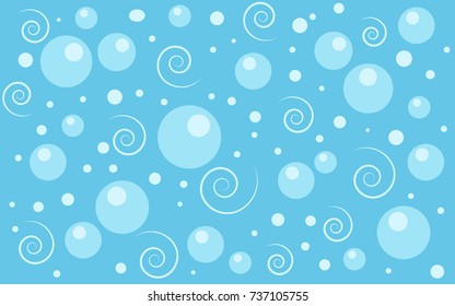 bubbles background with spirals