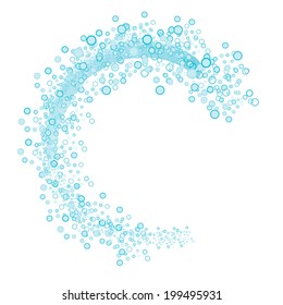 Bubbles background, vector illustration