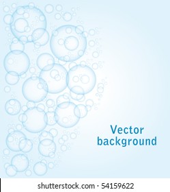 Bubbles background. Vector illustration.