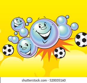 bubbles and the ball emoticon 
