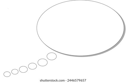 bubbles with black halftone shadows on transparent background. Vector illustration, vintage design, pop art style