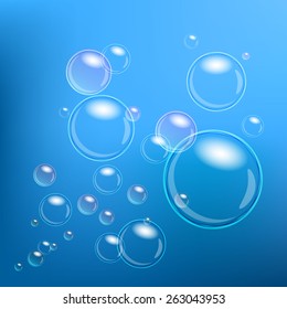 bubbles blue