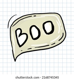 bubbles Boo Painting digital element of halloween celebration.