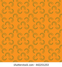 Bubbles chaotic seamless pattern. Fashion graphic background design. Modern stylish abstract texture. Colorful template for prints, textiles, wrapping, wallpaper, website etc Stock VECTOR illustration