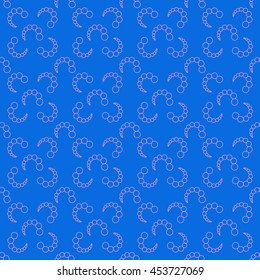 Bubbles chaotic seamless pattern. Fashion graphic background design. Modern stylish abstract texture. Colorful template for prints, textiles, wrapping, wallpaper, website etc Stock VECTOR illustration