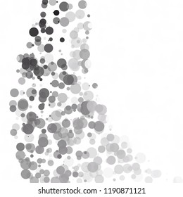 Bubbles Circle Dots Unique Black Bright Vector Background