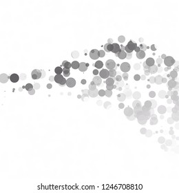 Bubbles Circle Dots Unique Black Bright Vector Background