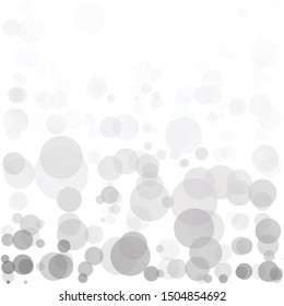 Bubbles Circle Dots Unique Black Bright Vector Background