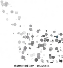 Bubbles Circle Dots Unique Black Bright Vector Background