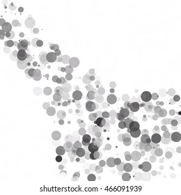 Bubbles Circle Dots Unique Black Bright Vector Background