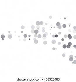 Bubbles Circle Dots Unique Black Bright Vector Background