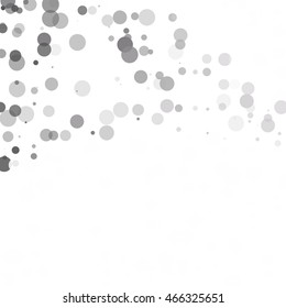 Bubbles Circle Dots Unique Black Bright Vector Background