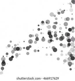 Bubbles Circle Dots Unique Black Bright Vector Background