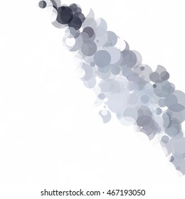 Bubbles Circle Dots Unique Black Bright Vector Background