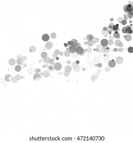 Bubbles Circle Dots Unique Black Bright Vector Background