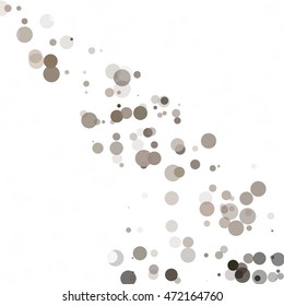 Bubbles Circle Dots Unique Black Bright Vector Background