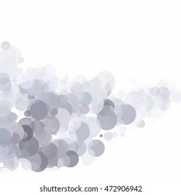 Bubbles Circle Dots Unique Black Bright Vector Background
