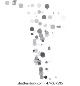 Bubbles Circle Dots Unique Black Bright Vector Background