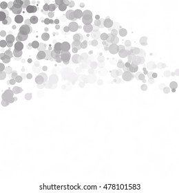 Bubbles Circle Dots Unique Black Bright Vector Background