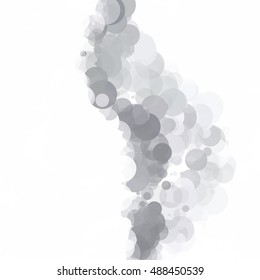 Bubbles Circle Dots Unique Black Bright Vector Background