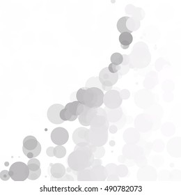 Bubbles Circle Dots Unique Black Bright Vector Background