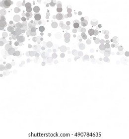 Bubbles Circle Dots Unique Black Bright Vector Background